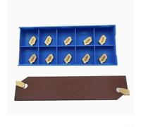 SP200 GTN-2 Plaquettes de rainurage et de coupure en carbure avec lame SPB26-2, inserts de rainurage en acier revêtu CVD de 2 mm pour semi-finition, haute résistance à l'usure industrielle