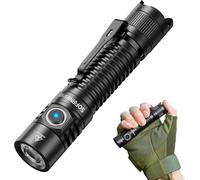 Sp31v3 Tactical Torch 2000 Lumens 269 Meters Rechargeable Led Flashlight With Dual Switch, Flashlight For Emergency, Camping, Outdoor Hiking