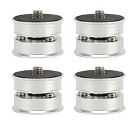 SP3924S 4 pièces Pieds d'isolation pour haut-parleurs, pieds d'isolation en aluminium pour platine hi-fi avec amortisseur à billes d'acier pour amplificateur, lecteur CD/DVD et équ