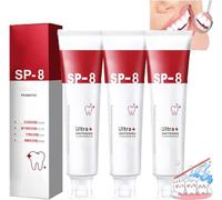 SP8 Probiotic Toothpaste,Sp-8 Probiotic Toothpaste, Sp8 Toothpaste,Fresh Breath,Deep Cleaning Care,Teeth Whitening,Sp-8 Toothpaste Oral Health Management (3 pcs)