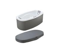 SPA 2 places blanc perlé avec bâche - 14 jets - L210 x P110 x H74 cm - Système BALBOA - SAMOA IV