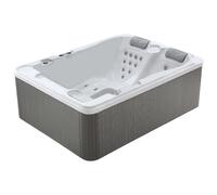 Spa 3 places blanc perlé - 35 jets - L210 x P158 x H73 cm - Système BALBOA - MAUPITI III