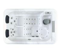 Spa 3 places Caprice - Acrylique Blanc - Habillage Gris