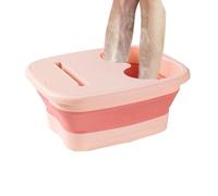 Spa Bain De Pieds Pliable - Pédicure 40x32x17cm, Couvercle De Bassin Ergonomique | Utilisation De Spa De Relaxation, Régénération À Domicile, Support D'entraînement, Application De Voyage Et