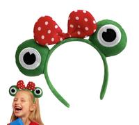 Spa Bande - Abandon De La Grenouille Mignon | Lavage Doux Pour Le Visage Et Le Lavage Et Le Lavage | Green Frog Eye Elastic Heaedband | Accessoires Pour Les Cheveux De Soins De La Peau, Sports, Douche