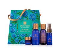 SPA CEYLON DE-STRESS - Kit Discovery - Pour apaiser le corps et l'esprit avec du fumier, du baume, du gel douche et de la crème pour le corps, Coffret cadeau d'aromathérapie, végétalien et ayurvédique