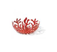 Alessi Coupe à fruits Mediterraneo 29 cm, acier inoxydable coloré, résine époxy, rouge