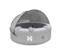 Spa extérieur avec coussins et toit HOME DELUXE SPLASH - Ø208 cm - 6 personnes - Gris