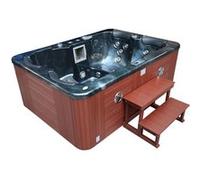 Spa "Fidji" 4 places - Cuve gris - système Balboa + station d'Iphone intégré - 210x152x81 cm