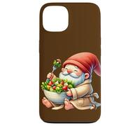 Spa Gnome In Bathrobe With Big Salad Bowl For Summer Break Coque pour iPhone 13