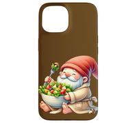 Spa Gnome In Bathrobe With Big Salad Bowl For Summer Break Coque pour iPhone 15