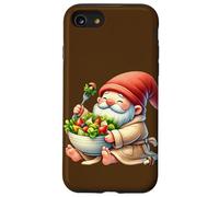 Spa Gnome In Bathrobe With Big Salad Bowl For Summer Break Coque pour iPhone SE (2020) / 7 / 8