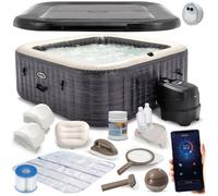 Spa gonflable avec hydromassage - Intex - 6 personnes - 239x71 cm - Hydromassage - Contrôle via application - 170 buses