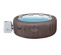 Bestway - Spa Gonflable Dominica Smart HydroJet Efficacité énergétique avec Application de contrôle pour 4 à 6 Personnes - 196 cm x 196 cm x 71 cm - Marron