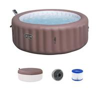Spa gonflable BESTWAY - Lay-Z-Spa Hawaii - 140 airjets - 196 x 71 cm - 4 à 6 places - Rond (couverture, cartouche, diffuseur)