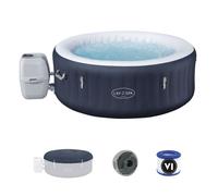 Spa gonflable BESTWAY - Lay-Z-Spa Miami - 120 airjets - 180 x 66 cm - 2 à 4 places - Rond (couverture, cartouche, diffuseur)
