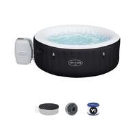 Spa gonflable BESTWAY - Lay-Z-Spa Miami - 120 airjets - 180 x 66 cm - 2 à 4 places - Rond (couverture, cartouche, diffuseur)