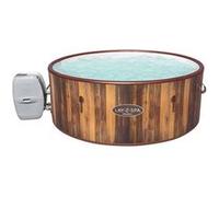 Spa gonflable Bestway - Rond - Lay-Z-Spa Helsinki Airjet - Effet bois - 5/7 Places marron G