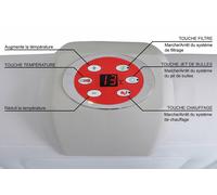 Spa gonflable Carré - 4 personnes - GONFLAGE EN 5 MINUTES