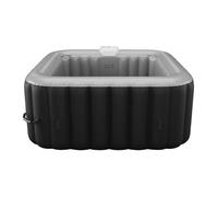 Spa gonflable carré 4 places - L154 x P154 x H65 cm - 120 buses d'air - Noir et gris - B-COSY II