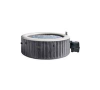 INTEX PureSpa Greywood Deluxe Jacuzzi gonflable d'intérieur et d'extérieur pour 6 personnes 1098 l (216 x 71 cm) - 170 buses de massage - Système de chauffage 2200 W - Contrôle par application