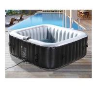 Spa Gonflable Nice en PVC - 6 Places - Gris/Noir