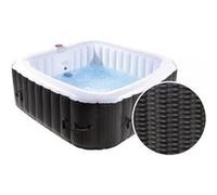 spa gonflable nice en pvc - 6 places - marron/crème G