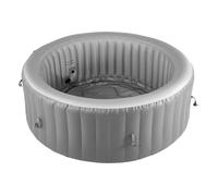 Spa Gonflable Rond-Duoku-pour 2 à 4 Personnes-Bain à Remous Portable Pour Extérieur-avec Panneau de Commande Multifonction