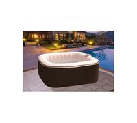 Spa gonflable SUNSPA - AC01-LED - 157 x 67 cm - 4 places - Carré (Livé avec filtre, cadenas, tapis de sol et couverture)