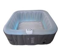 Spa gonflable carré Sun Spa - 6 personnes - LED - Prêt en 5 min - Couverture et filtre inclus