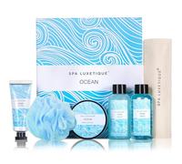 Spa Luxetique Cadeau Femme, Coffret Soin Madame 6 pièces Coffret Beauté Femme-Gel Douche, Bain Moussant, Crème pour les Mains, cadeau de Noël, cadeau anniversaire dame, Cadeaux Fête des Mères