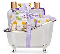 Spa Luxetique Coffret Bain Femme - 8pcs Coffret Cadeau pour Femmes à la Lavande avec Lotion Corporelle, Sel de Bain, Bombes de Bain, Coffret Soin Femme, Cadeau de Noël et d’Anniversaire