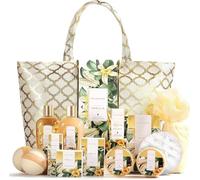 Spa Luxetique Coffret de Bain et de Soins, 15 PC Vanille Coffret Cadeau Femme avec Lotion pour le Corps, Cadeau de Noël et d’Anniversaire, Cadeaux Fête des Mères, Cadeau Saint Valentin Femme