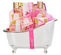 Spa Luxetique Coffret de Bain et de Soins, 8 Pièces Parfum de Rose, Idée Cadeau pour Femme,Cadeau de Noël et d’Anniversaire