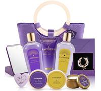 Spa Luxetique Coffret Femme - 11pcs Parfum de Lavande, Cadeau Fête des Mères pour Maman, Coffret Beauté Bain pour Femmes avec Lotion Corporelle, Bain Moussant, Cadeau Saint Valentin