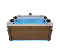 Spa MSpa AMBER 6 places - Semi-rigide 160x160 cm, jets d'hydromassage, LED, contrôle via application