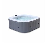 Spa MSPA gonflable carré - Fjord 4 - 4 places. système anti-gel + bâche. 160cm. PVC. pompe. chauffage. gonfleur. filtre