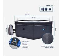 Spa octopus portable netspa 6 places avec mobilier - Netspa