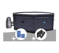 Spa portable semi-rigide Octopus octogonal Bulles 4-6 places + 3 cartouches de filtration + 2 appuie-têtes + porte-gobelet
