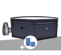 Spa portable Netspa semi-rigide Octopus octogonal Bulles 4-6 places + 3 cartouches de filtration