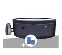 Spa portable Netspa semi-rigide Vita rond Bulles 4 places + 3 cartouches de filtration