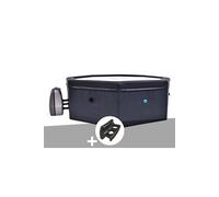 Spa portable Netspa semi-rigide Octopus octogonal Bulles 4-6 places + 2 appuie-t?tes + porte-gobelet