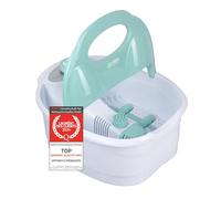 Spa pour les pieds TZS First Austria, massage par vibrations et bulles d'air, fonction infrarouge et chauffante, bain de pieds, 80 W, 3 programmes, 3 accessoires, poignée pliable, boîte d'arômes