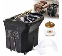 Spa Pour Tête Japonais,équipement Head Spa,Bassin Shampoing à Circulation Eau,Bac Shampoing Thermostatique Portable,Grand Réservoir Eau 60 L,Fumigation,Thérapie Par Lumière,Avec fumigation