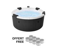 Spa rigide 6 places 180cm rond hydromassage 4 coussins bâche + housse + 8 filtres SPA DENVER + 8 FILTRES SPA