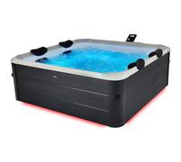 Spa Rigide connecté carré 180 cm MSPA Oslo Aero Plus - Spa 6 Places - Jets air et Eau - Lot de 8 filtres Inclus