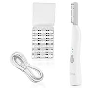 SPA SCIENCES - Rasoir Sonic Dermaplane breveté SIMA pour le visage des | Exfoliation du visage 2 en 1 sans douleur et épilation des poils de pêche, anti-âge, 3 vitesses, rechargeable