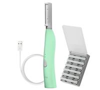 SPA SCIENCES - SIMA Sonic Dermaplaning Tool - Système breveté indolore 2 en 1 d'exfoliation du visage et d'épilation Peach Fuzz avec traitement de 7 semaines inclus - Anti-âge - 3 vitesses -