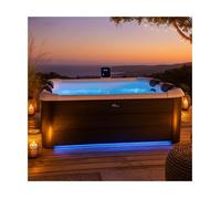 Spa semi-rigide 6 places noir - OSLO - 120 jets - L160 x l160 x H65 cm