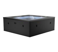 Spa semi-rigide Netspa Idaho - 6 places Coloris Charcoal Noir 70/90 Airjets massants